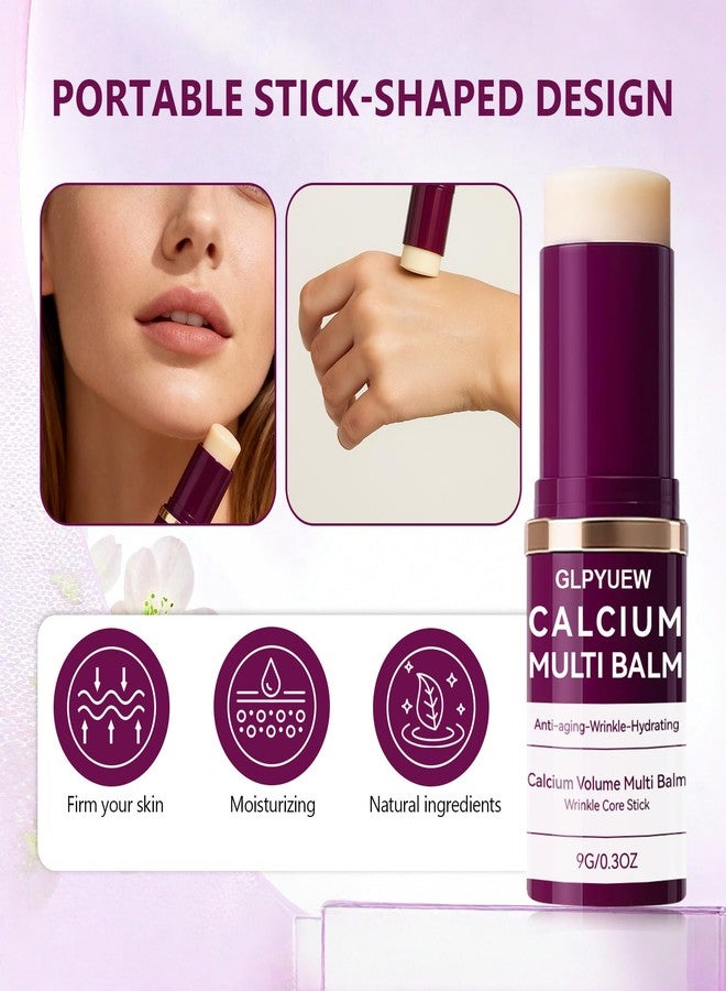 GLPYUEW Cemenrete Calcium Multi Balm, Korean Collagen Moisturing Stick,Calcium Volume Multi Balm, Wrinkle Core Stick, cemenrete calcium multi balm anti-aging, sagging, wrinkles (Pack of 2) - Image 3